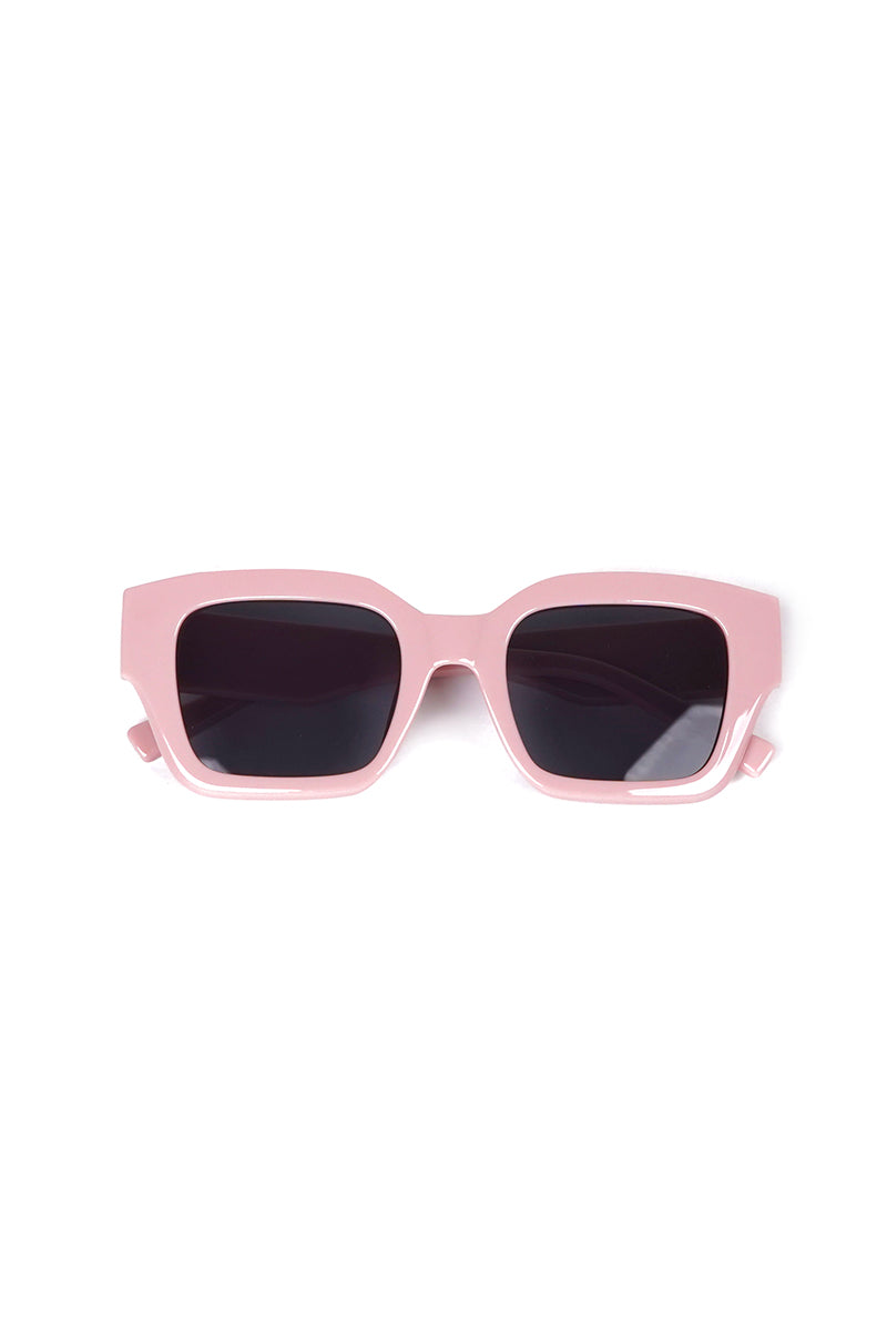 Pink Frame square Glasses