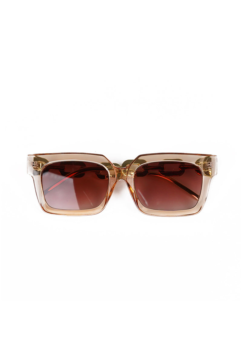 Tinted Sunglasses with Gold sides