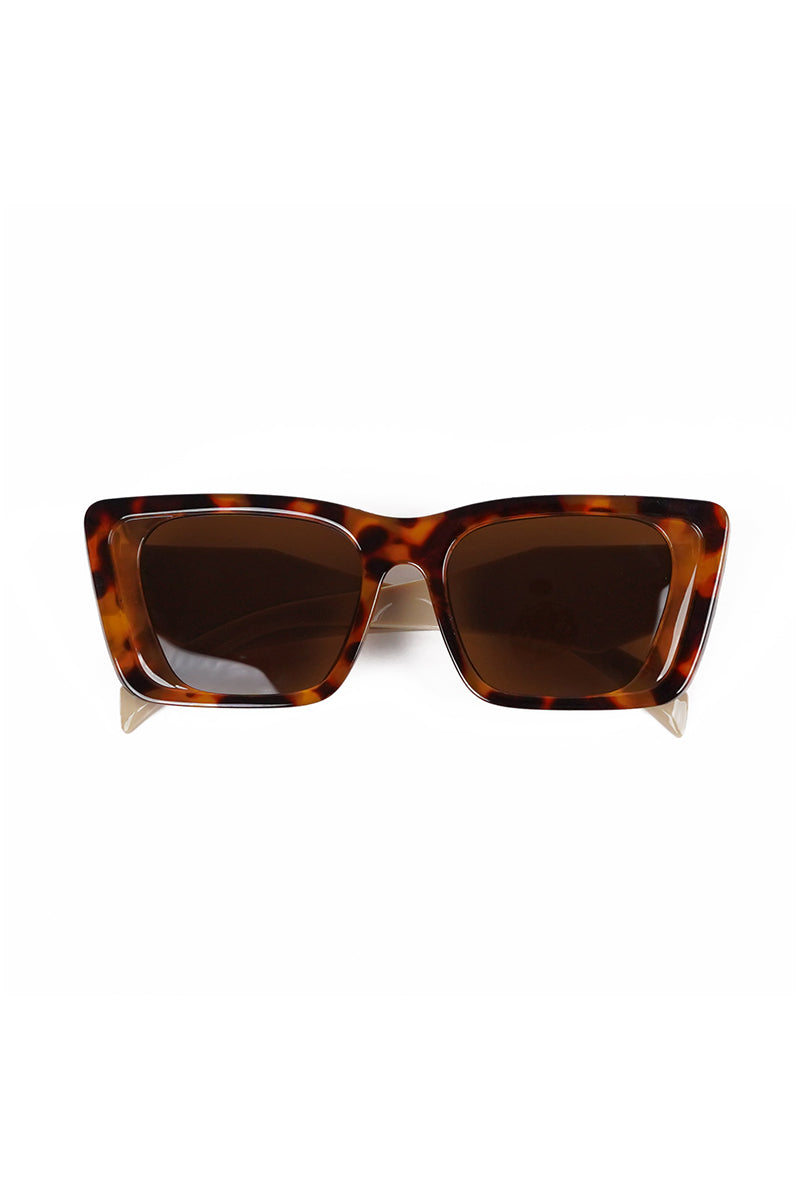 Cheetah Frame Rectangle Sunglasses