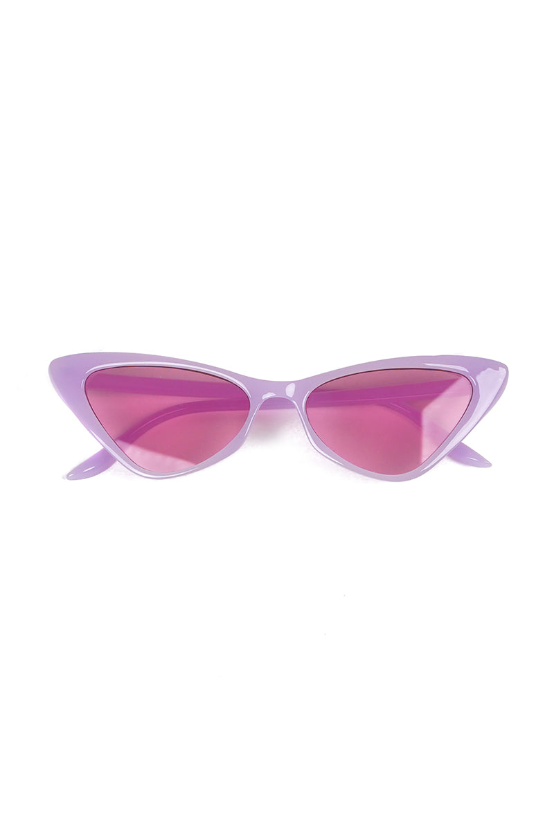Sharp pink tinted sunglasses