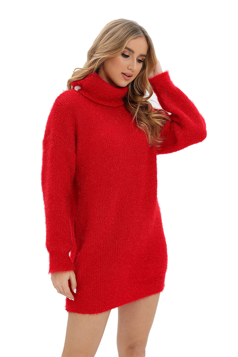 Red Sweater with buttons