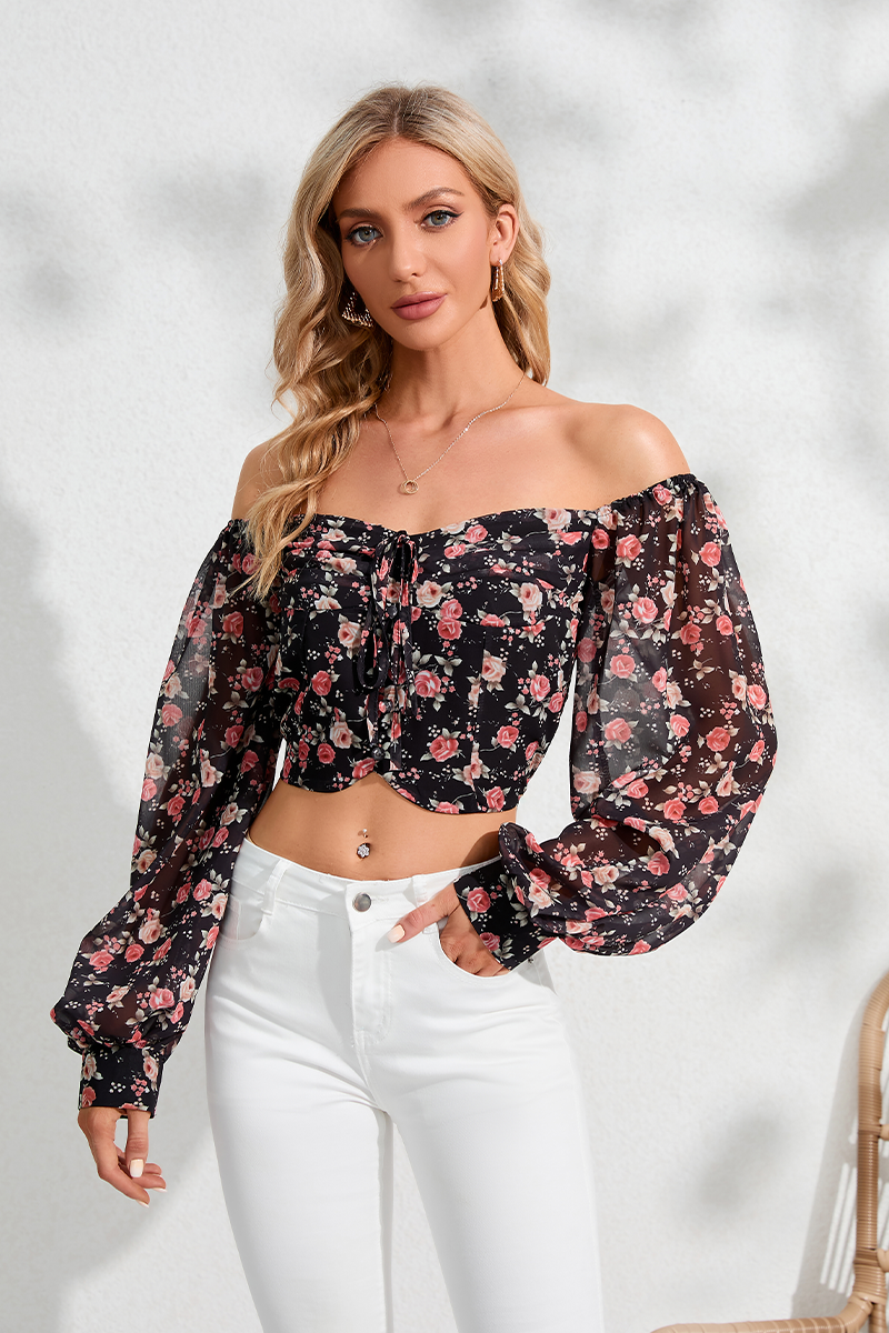Floral Cropped top