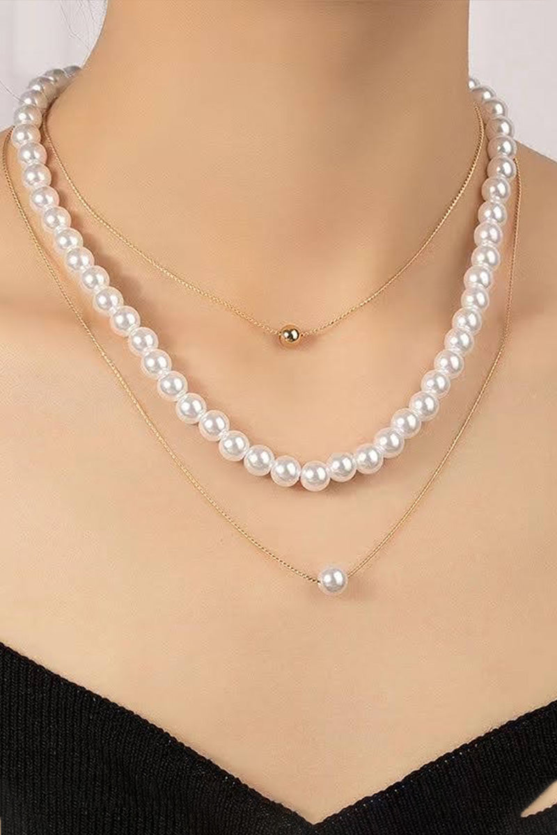 layered pearl necklace