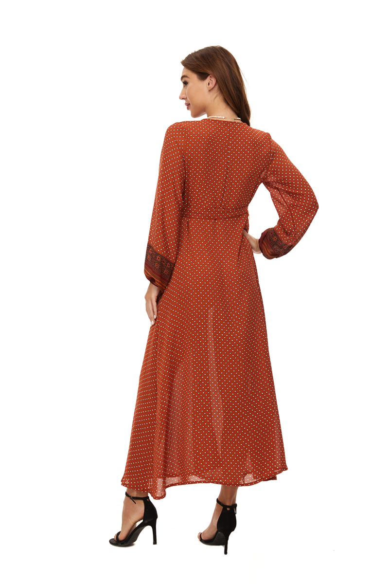 Full lenght printed dress