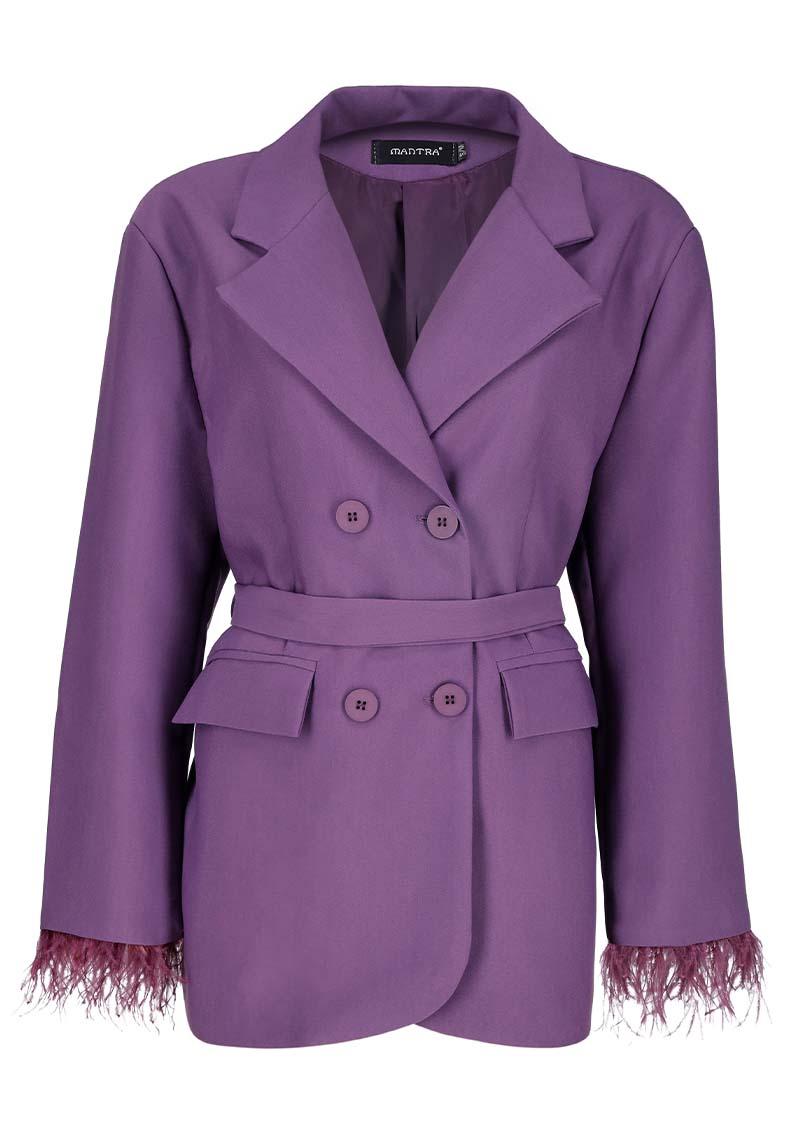 purple coat