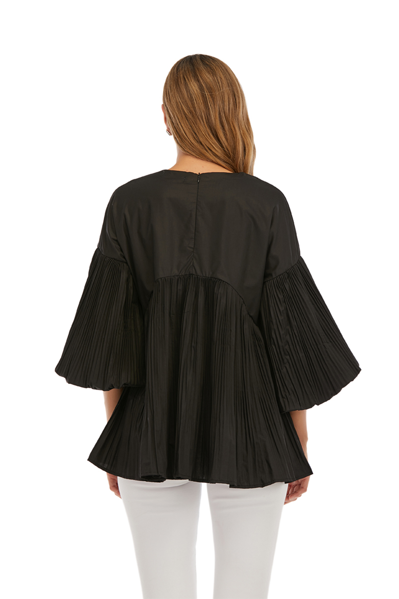Pleated long top